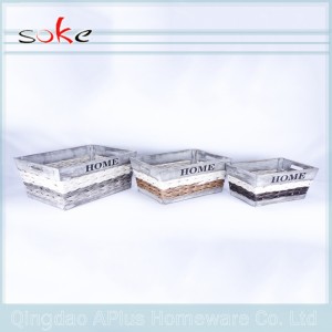 PE الروطان اليدوية المنسوجة تخزين مربع