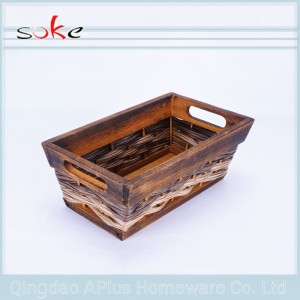 100 ٪ PE سلة القش المنسوجة التخزين