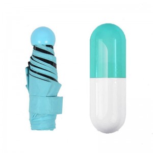 حار بيع حجم صغير 5 أضعاف ميني السيدات كبسولة المظلة