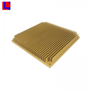 فضية مخصصة والأصفر بأكسيد الألومنيوم بالوعة الحرارة / المبرد