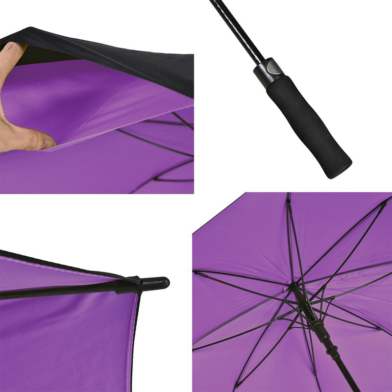 المظلة الصينية اضافية كبيرة طبقة مزدوجة 32 بوصة كبيرة الحجم مظلة جولف windproof
