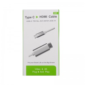 USB نوع ج إلى محول HDMI ذكر ABS قذيفة الرمز: FEF-USBIC-013