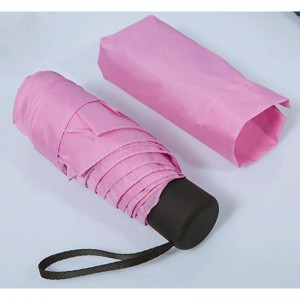 5 أضعاف مظلة صغيرة الحجم مظلة المطر مخصص 5 للطي مظلة لسيدة