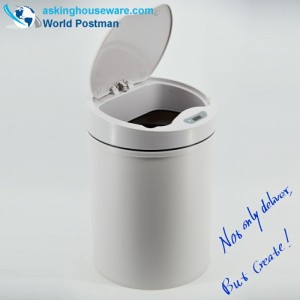 ايكبراند بنفايات الغبار التلقائية مع شاحن كهربائي ، رمادي ، 15 لتر