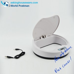 ايكبراند بنفايات الغبار التلقائية مع شاحن كهربائي ، رمادي ، 15 لتر