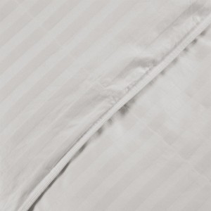 90 ٪ بطة بيضاء أسفل لحاف مع نسيج الشريط دمشقي 1CM