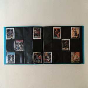 اللون الأزرق 12 الجيب جامعي محفظة الألبوم لبطاقة البيسبول