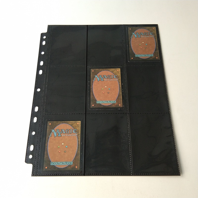 18 صفحة لألبوم بطاقات Pocket Collector لبطاقات MTG YGO الرياضية مع بطانة صفراء غير منسوجة