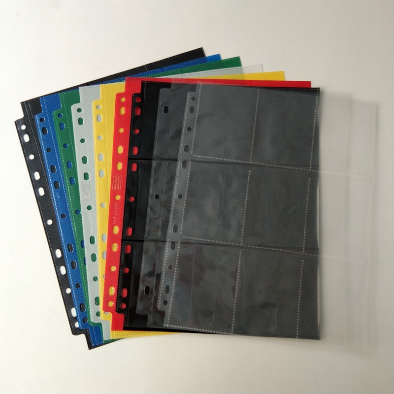 18 صفحة لألبوم بطاقات Pocket Collector لبطاقات MTG YGO الرياضية مع بطانة صفراء غير منسوجة