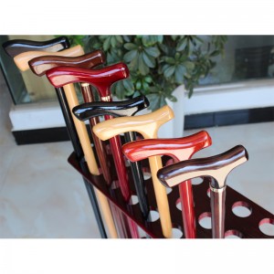 هدية اليدوية الخشبية يمكن المشي عصا لكبار السن