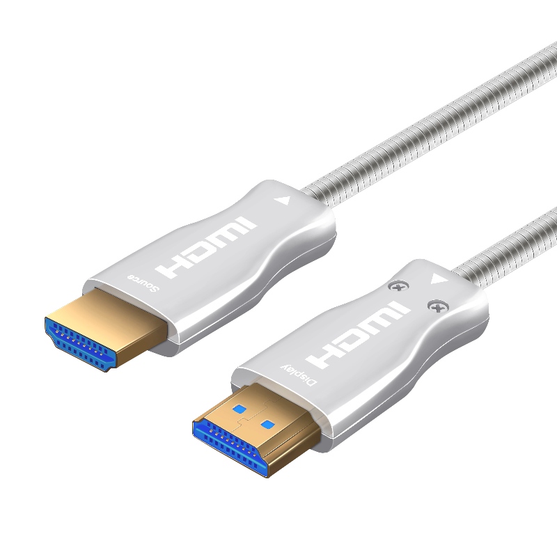 15m 49ft HDMI 2.0 18Gbps 4K 60Hz HDMI إلى HDMI كابل مع كابل الألياف البصرية مطلية بالذهب