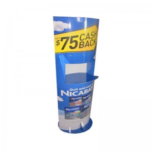 تجميعها بسهولة قرطاسية الورق المقوى نقطة من المبيعات الطابق عرض موقف الرف مع الصواني