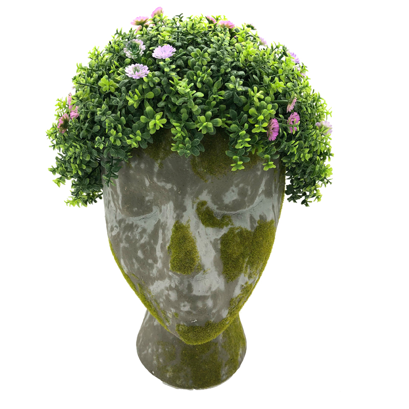 رأس اصطناعي الوجه زارع الرئيسية مكتب Decry عصاري نبات الصبار