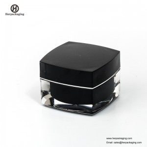 HXL214 جولة فارغة التجميل جرة مزدوجة الجدار حاوية العناية بالبشرة جرة