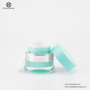 HXL218 جولة فاخرة جرة فارغة التجميل الاكريليك