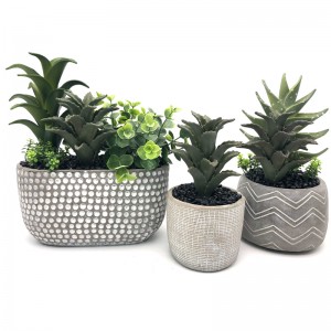 واقعية الاصطناعي عصاري الألوة فيرا النبات مكتب الاستوائية حديقة ديكور المنزل