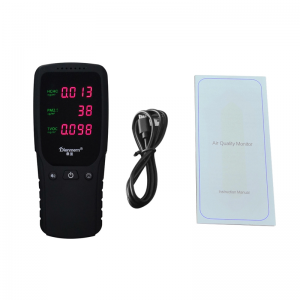 PM2.5 HCHO TVOC كاشف الهواء مراقب