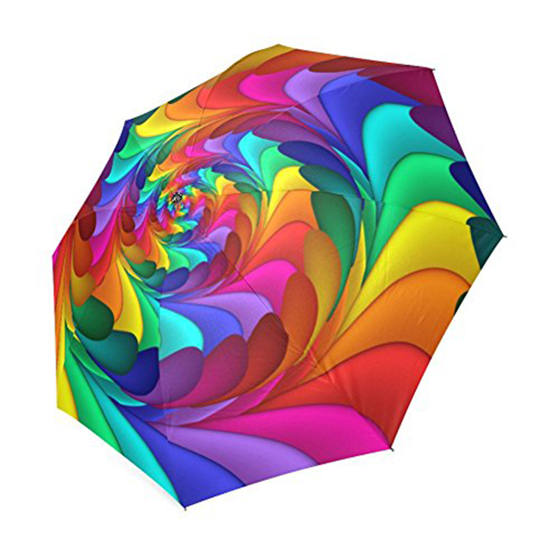 الطباعة الملونة تصميم دليل التسويق المفتوحة مظلة 3 أضعاف