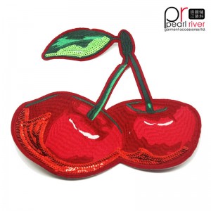 الكرز التطريز الترتر التصحيح