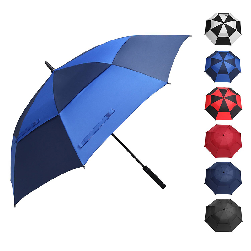 مستقيم كبير في الهواء الطلق ممطر مظلة مزدوجة الطباعة مخصص مظلة الغولف