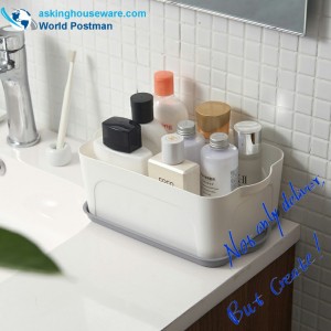 صندوق بلاستيك متعدد الوظائف مع غطاء ، حاويات تخزين واضحة 5 في 1