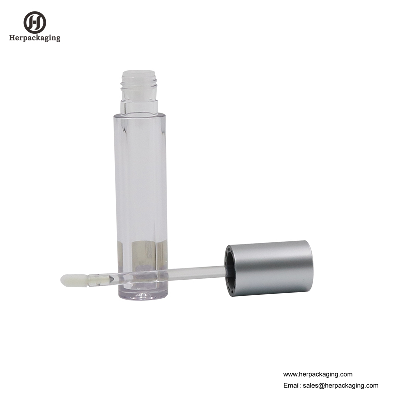 HCL309 أنابيب بلاستيكية شفافة لمعان الشفاه الفارغة لمنتجات التجميل الملونة توافدت لمعان الشفاه