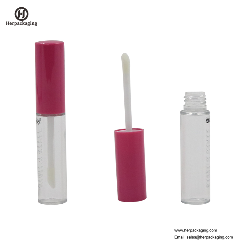 HCL310 أنابيب بلاستيكية شفافة لمعان الشفاه الفارغة لمنتجات التجميل الملونة توافدت لمعان الشفاه