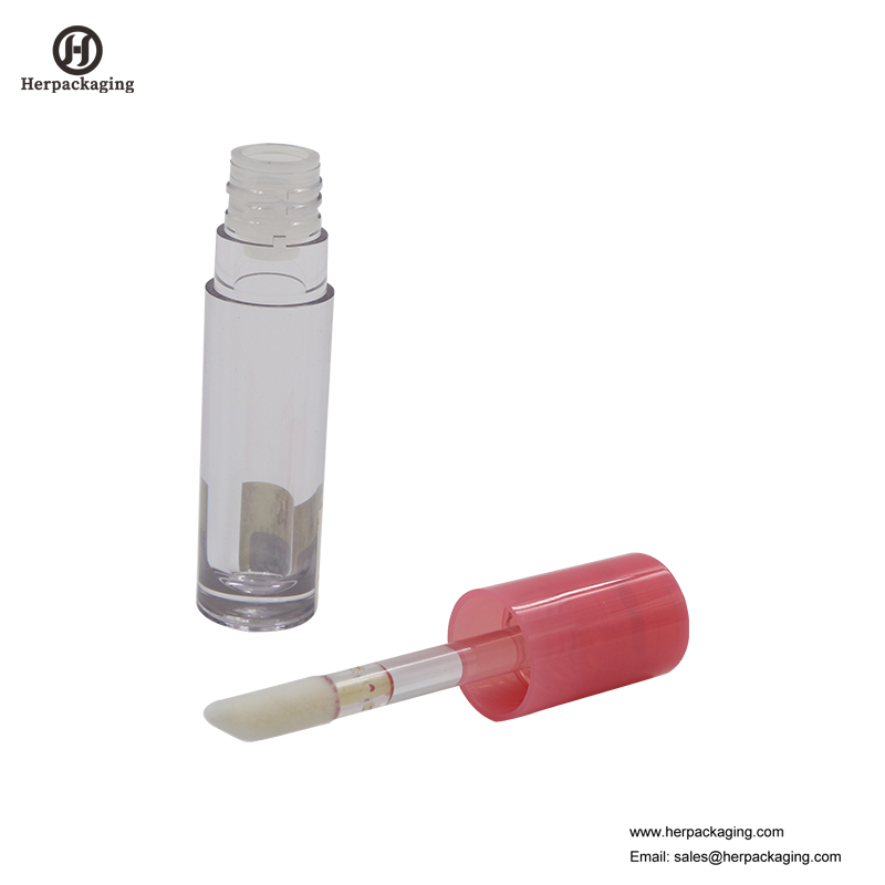 HCL311 أنابيب بلاستيكية شفافة لمعان الشفاه الفارغة لمنتجات التجميل الملونة توافدوا لمعان الشفاه