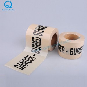 شريط تحذير غير قابل للكشف عن المجاري ؛ شريط تحذير غير قابل للكشف عن المطر ؛ المياه المستصلحة غير Dectable تحذير الشريط