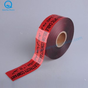 المملكة العربية السعودية خطر / تحذير تحت الأرض تحذير كابل الاتصالات السلكية واللاسلكية الشريط؛ كابل الألياف البصرية أسفل الشريط ...