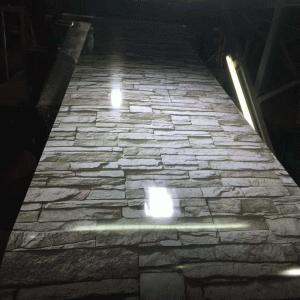 لون لوحة الطباعة المغلفة