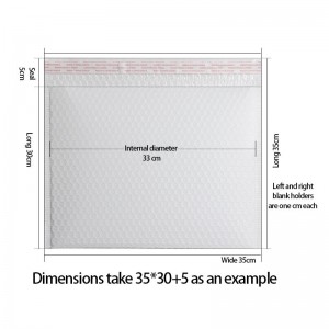 الجملة كيس الهواء فقاعة مغلف كرافت الأبيض