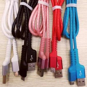 كابل شحن USB TPE مستدير الشحن لشحن micro USB ونوع C وشحن Lightning lightphone ومزامنة