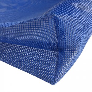 تصميم حسب الطلب واضح الأزرق السيدات مش حقيبة يد شبكة حمل حقيبة