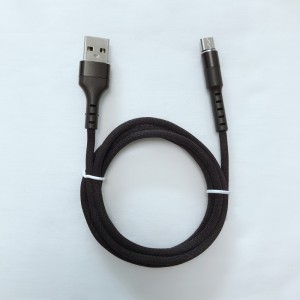 كابل بيانات USB مستدير الشحن وسريع الشحن ومزود بألومنيوم مرن من نوع USB لمايكرو USB ونوع C ورسوم شحن iPhone ومزامنته