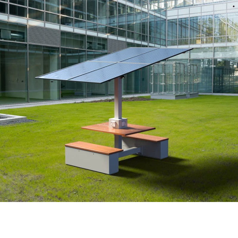 الطاقة الشمسية الجدول شحن محطات العمل الحرم الجامعي إنتاجية الطاقة المستدامة