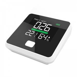 الرطوبة PM2.5 الكاشف DM103B المحمولة جودة الهواء المحمولة رصد درجة حرارة المعدات واجهة USB
