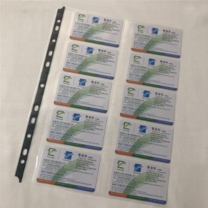 عالية tranparency صفحات بطاقة اسم حامي