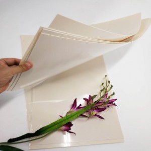 جودة عالية 0.5 مم المشمش اللون جامدة PET البلاستيك ورقة البوليستر للأثاث