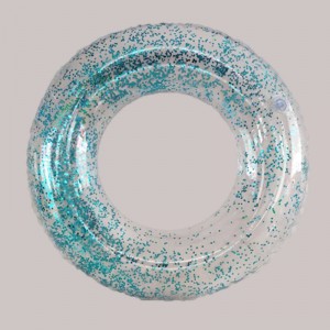 نفخ بريق شفاف السباحة الدائري للأطفال