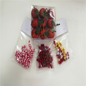 زينة عيد الميلاد الأحمر عصا المشي الديكور للحزب