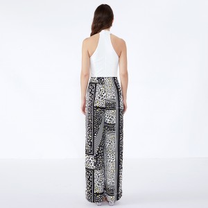 سروال مقلم بقعة الحديثة عارضة مخصص بنطلون قصر