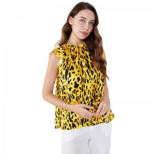 الرخام طباعة الرسن معطلة الكتف المرأة مثير الصدرية القمم SI5118