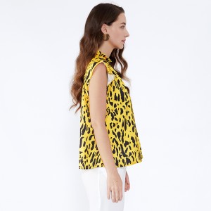 الرخام طباعة الرسن معطلة الكتف المرأة مثير الصدرية القمم SI5118