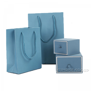 الراقية المخصصة اليدوية ورقة حقيبة المجوهرات ورقة مربع