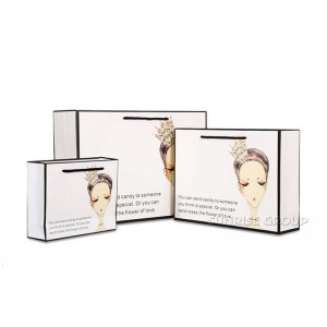 شعار مخصص المطبوعة مع حقيبة ورقة بالجملة مقابض