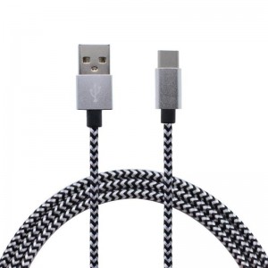اكتب- C إلى USB كبل بيانات النايلون مضفر