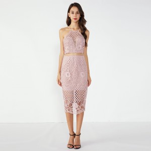 صور ضيقة الوردي مثير حزب الملكة اثنين من قطعة مجموعة اللباس