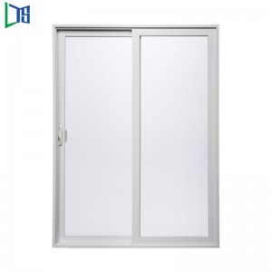نظام النوافذ الألومنيوم المنزلق بنافذة دفع ألمنيوم مع إطار نوافذ زجاجي مزدوج