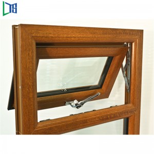 As2047 معيار رمادي أبيض / أسود الألومنيوم نافذة المظلة المفتوحة في الخارج زجاج واحد أو مزدوج